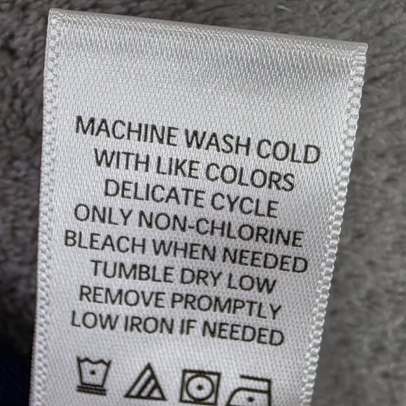 The Pioneer Woman Blue Floral 3/4 Sleeve Dress Rayon Spandex Blend L (12-14) - Picture 5 of 9